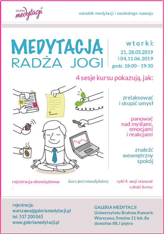 Kurs medytacji radża jogi w Warszawie @ Galeria Medytacji w Warszawie