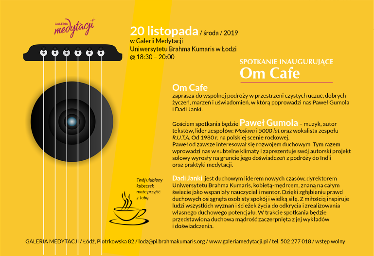 Inauguracja Om Cafe w Łodzi @ Galeria Medytacji w Łodzi
