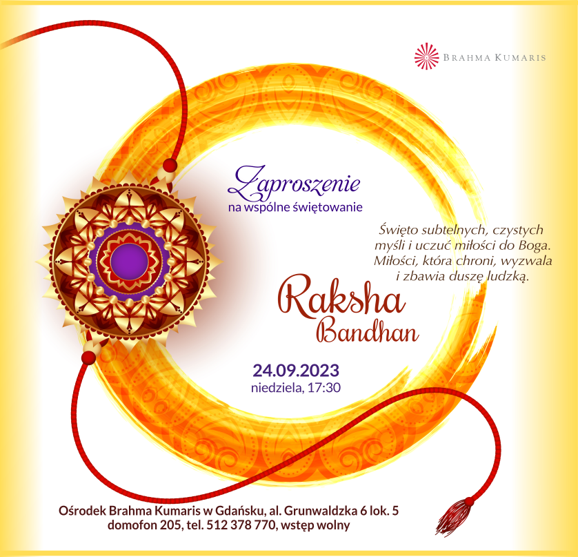 Wspólne świętowanie Raksha Bandhan w Gdańsku @ Ośrodek Brahma Kumaris w Gdańsku