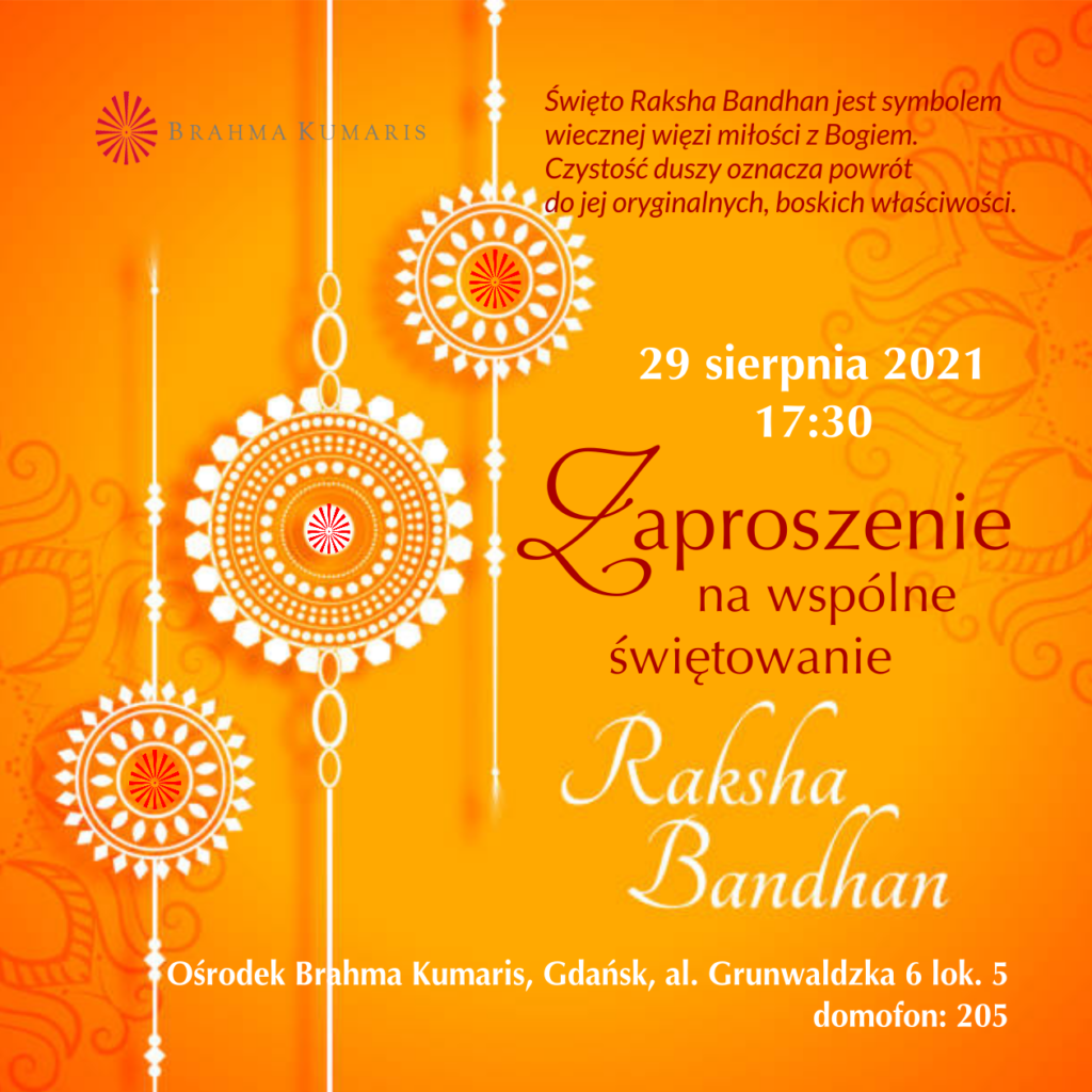 Świętowanie Raksha Bandhan w Gdańsku @ Ośrodek Brahma Kumaris w Gdańsku