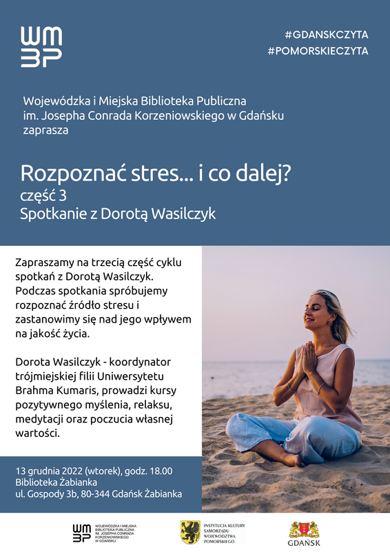 Rozpoznać stres i co dalej...? Spotkanie w Gdańsku w Bibliotece Żabianka @ Wojewódzka i Miejska Biblioteka Publiczna w Gdańsku